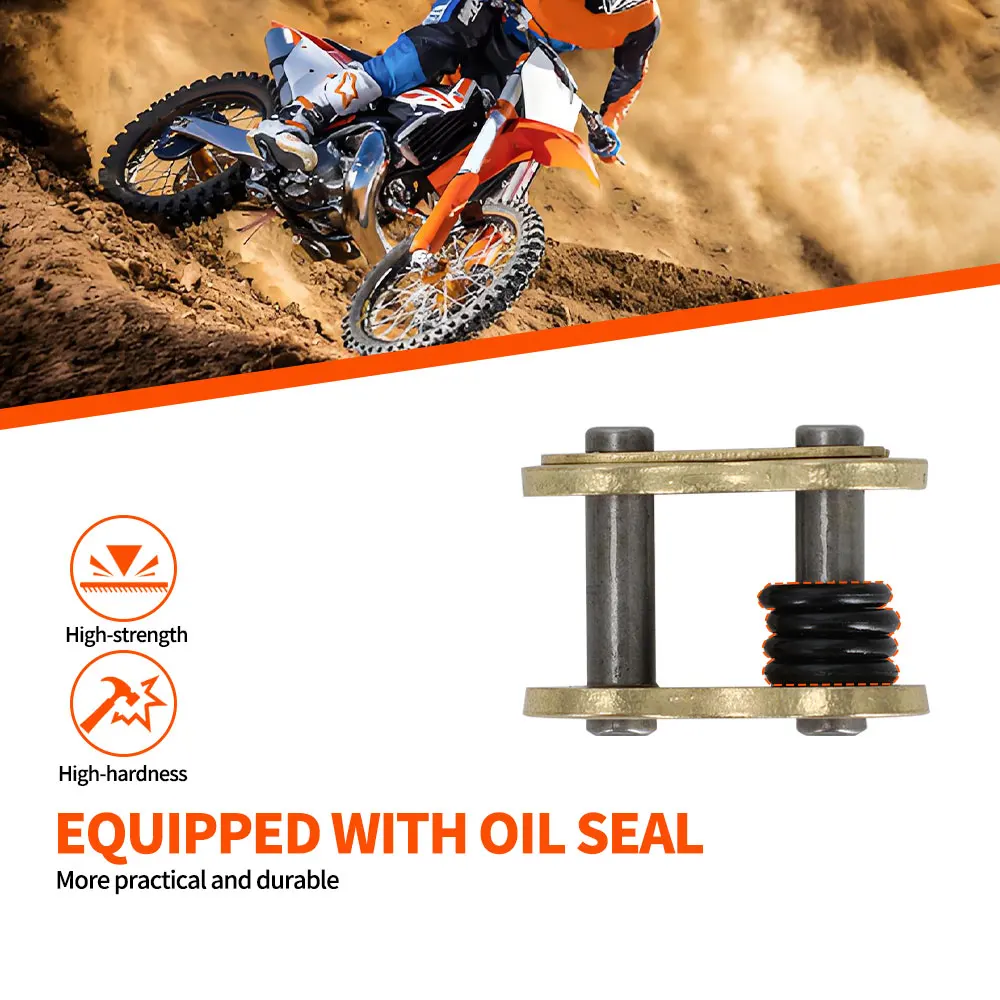 Motorcycle Chain Buckle Ring Link 420 428 520 525 530 Heavy Chain Connecting Connector Master Joint Link With O-Ring Chain Lock