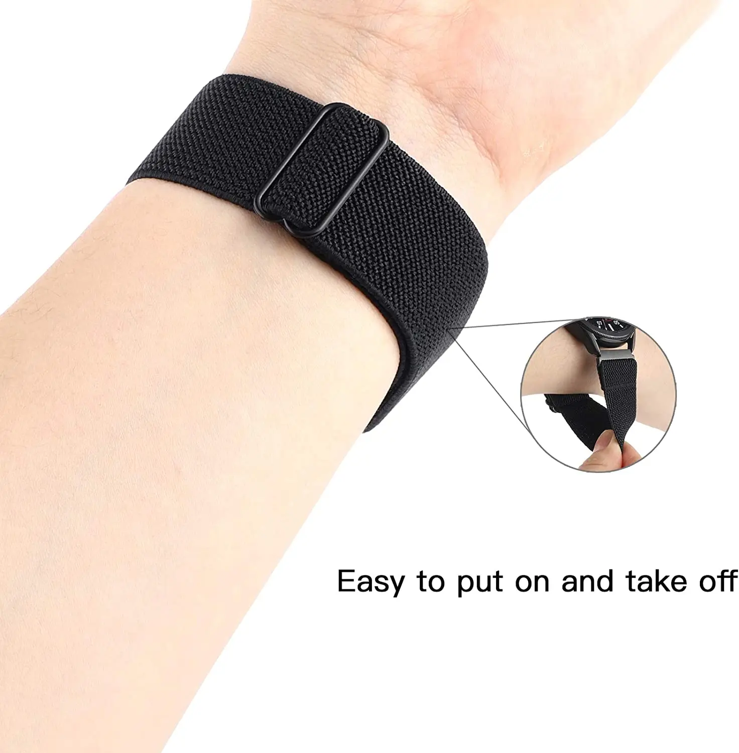 20mm 22mm band For Samsung Galaxy Watch 4/7/6/classic/5/pro/FE/Gear S3 Elastic Nylon correa Huawei watch GT 2 6 5 4 3 pro strap