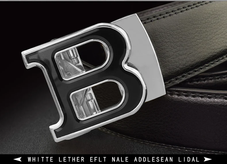 High Quality B Letter White Belt Men Classic Exquisite Designer Belt Men Fashion Luxury Designer Leather Belt
