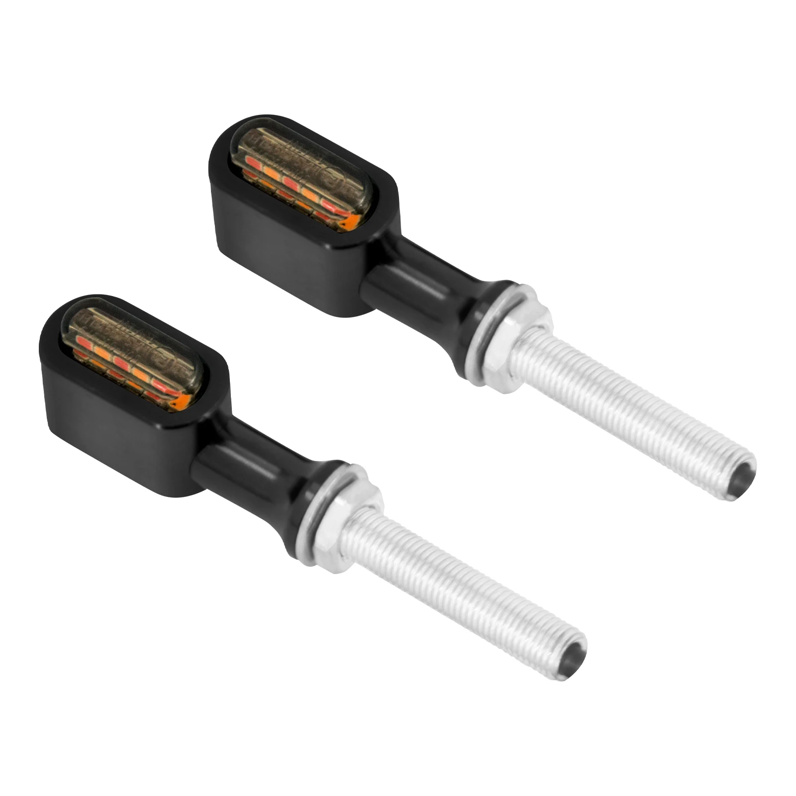 2xMotorcycle Mini Rear E Mark LED Turn Signal Red Running Brake Lamp For Harley Softail Touring Sportster XL 883 Cafe Racer Dyna