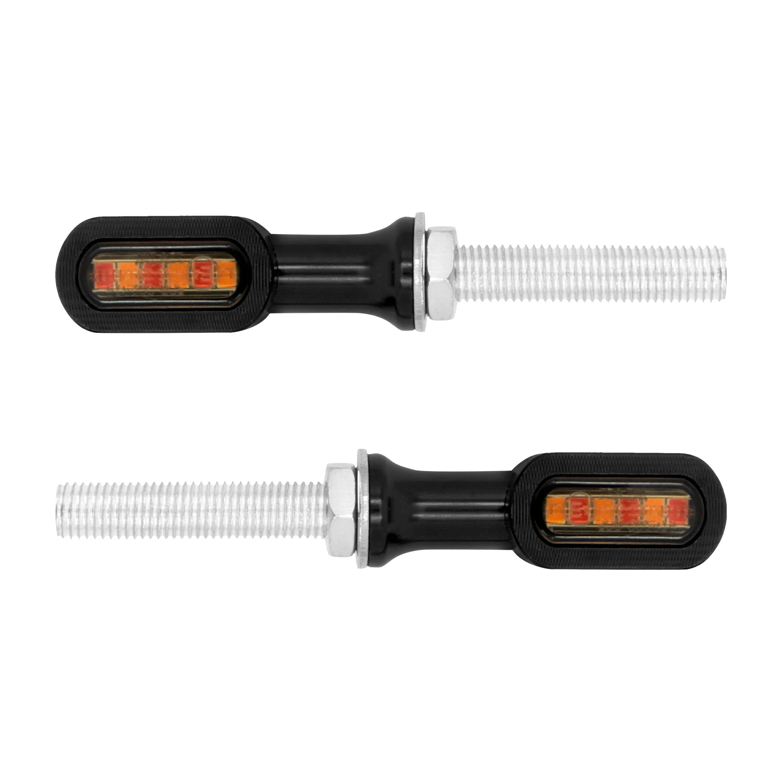 2xMotorcycle Mini Rear E Mark LED Turn Signal Red Running Brake Lamp For Harley Softail Touring Sportster XL 883 Cafe Racer Dyna
