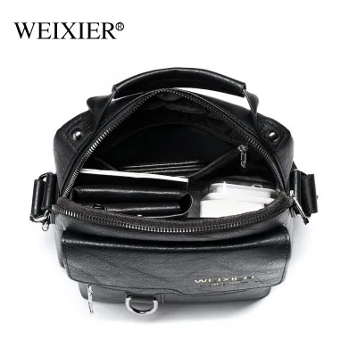 2021 New Men's Messenger Bag Brand designer PU Leather Retro Large-capacity Shoulder Bag Man Handbag Travel Backpack Sac à main
