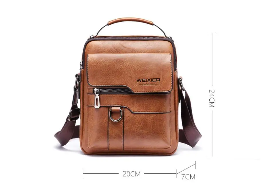 2021 New Men's Messenger Bag Brand designer PU Leather Retro Large-capacity Shoulder Bag Man Handbag Travel Backpack Sac à main