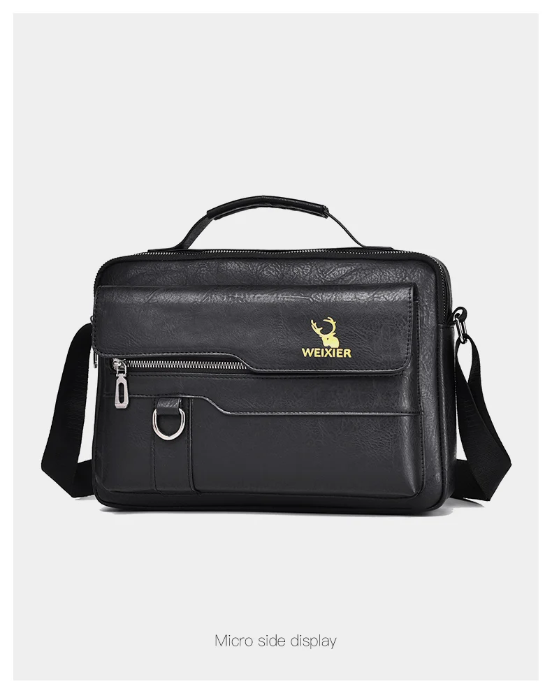 2021 New Men's Messenger Bag Brand designer PU Leather Retro Large-capacity Shoulder Bag Man Handbag Travel Backpack Sac à main