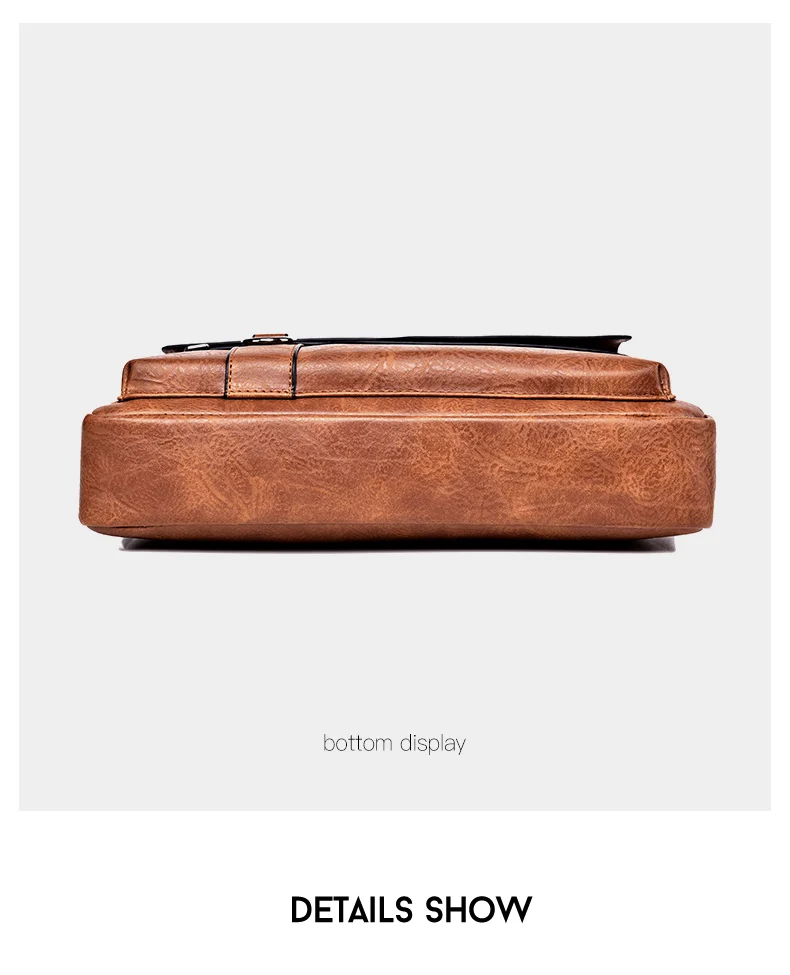 2021 New Men's Messenger Bag Brand designer PU Leather Retro Large-capacity Shoulder Bag Man Handbag Travel Backpack Sac à main