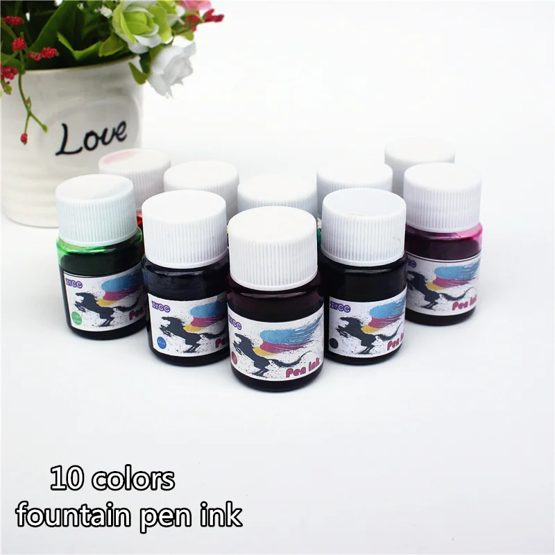 Fountain pen ink The color is bright and fresh Suitable for most water-based ink pens