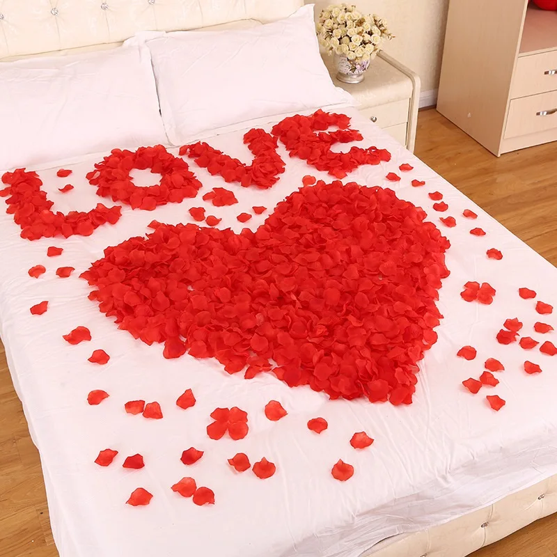 Black Artificial Rose Petals For Wedding Party Flower Favors Decoration Roses Supplies 500pcs Silk Petals Rosas Para Casamento