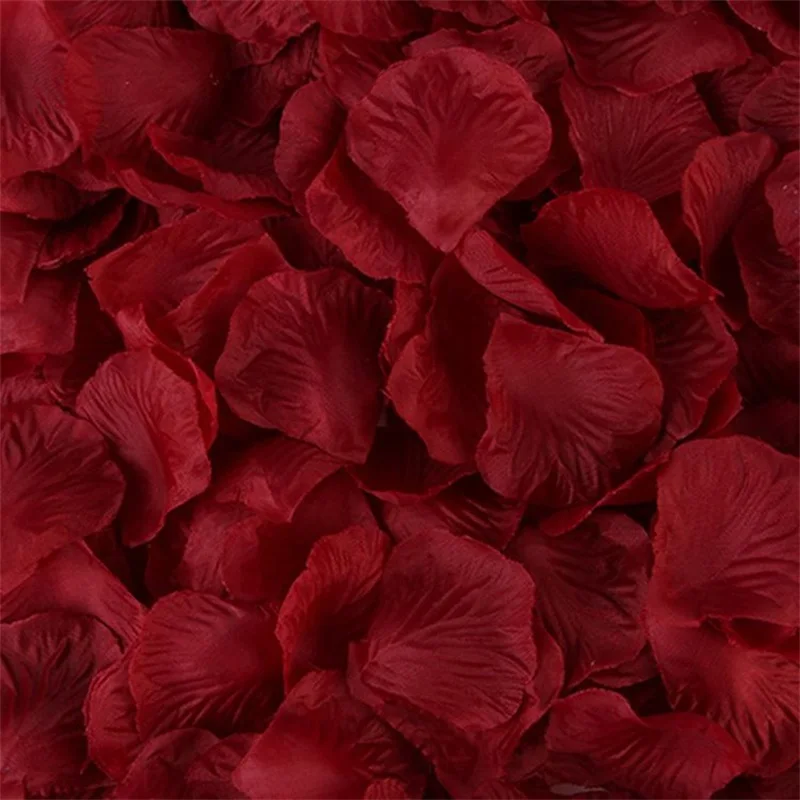 Black Artificial Rose Petals For Wedding Party Flower Favors Decoration Roses Supplies 500pcs Silk Petals Rosas Para Casamento