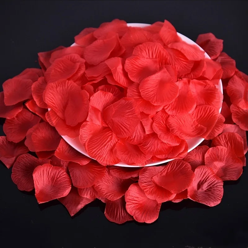 Black Artificial Rose Petals For Wedding Party Flower Favors Decoration Roses Supplies 500pcs Silk Petals Rosas Para Casamento