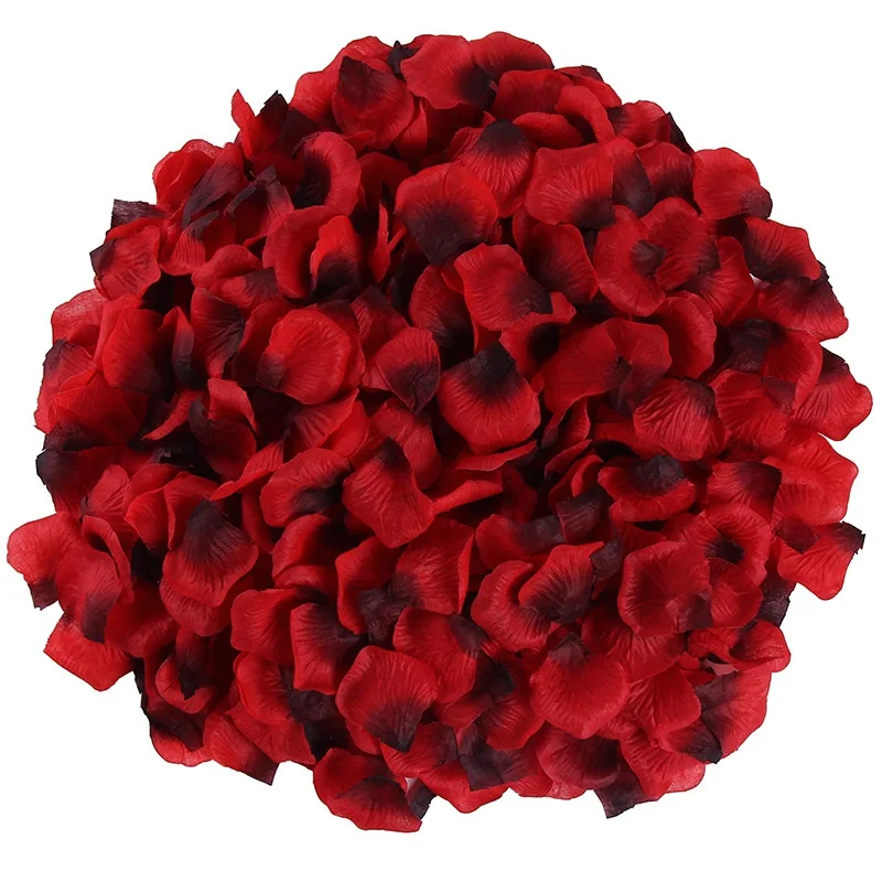 Black Artificial Rose Petals For Wedding Party Flower Favors Decoration Roses Supplies 500pcs Silk Petals Rosas Para Casamento