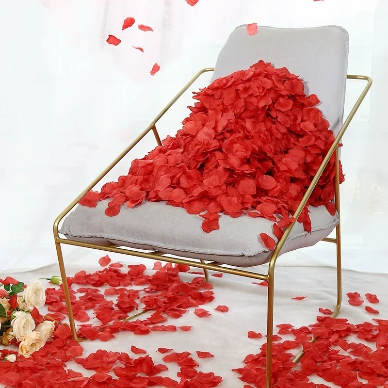 Black Artificial Rose Petals For Wedding Party Flower Favors Decoration Roses Supplies 500pcs Silk Petals Rosas Para Casamento