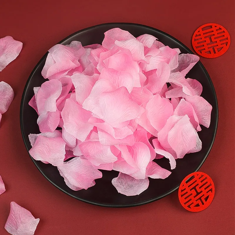 Black Artificial Rose Petals For Wedding Party Flower Favors Decoration Roses Supplies 500pcs Silk Petals Rosas Para Casamento