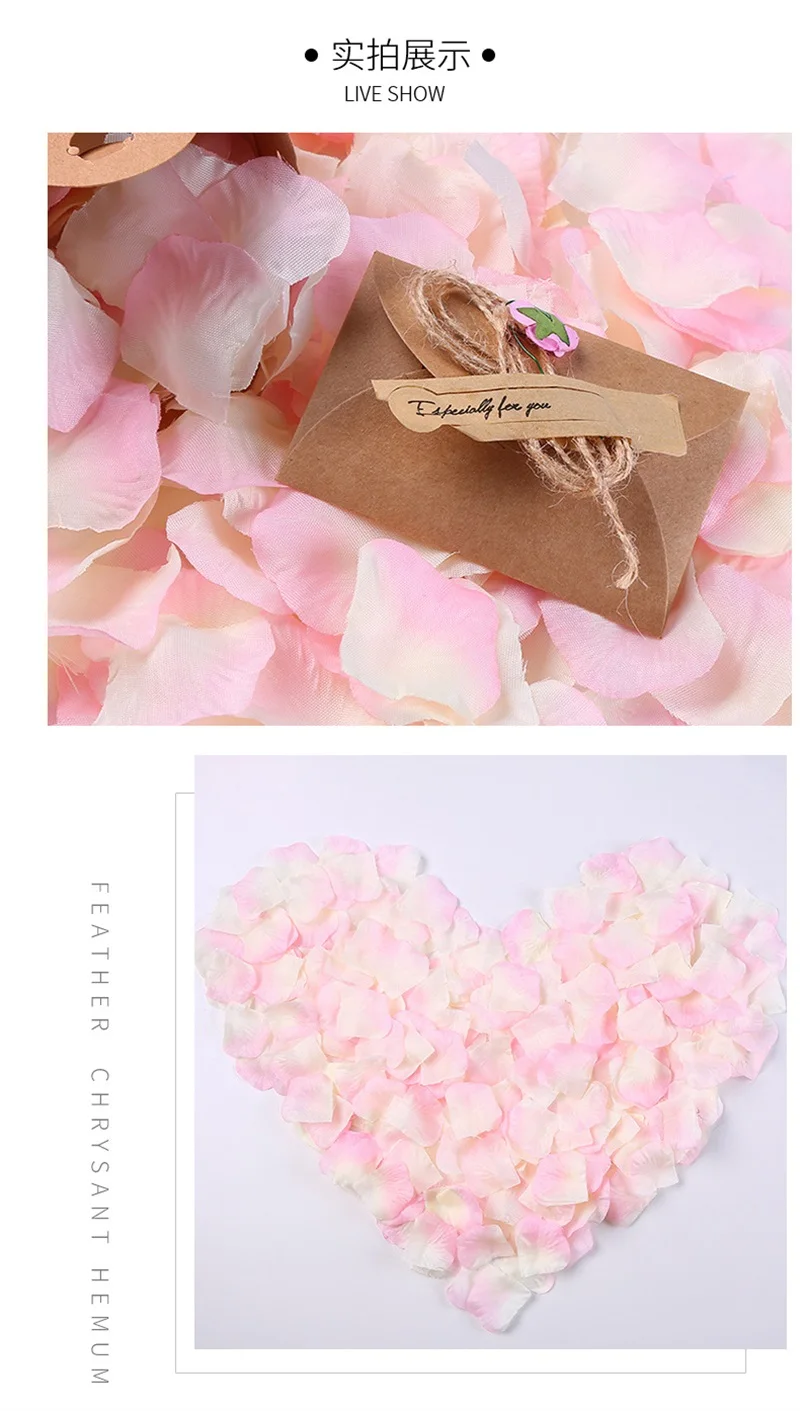 Black Artificial Rose Petals For Wedding Party Flower Favors Decoration Roses Supplies 500pcs Silk Petals Rosas Para Casamento