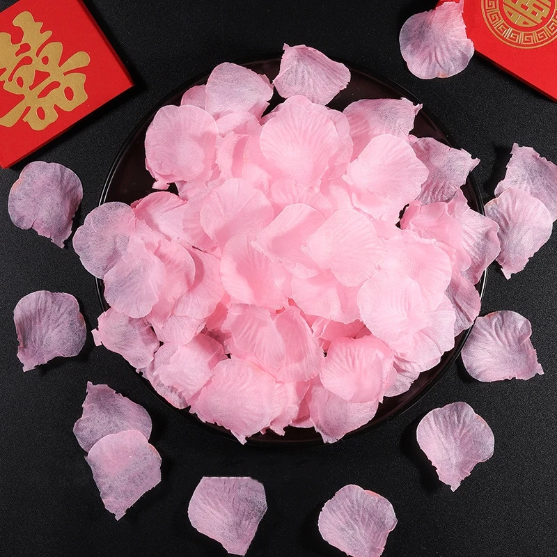 Black Artificial Rose Petals For Wedding Party Flower Favors Decoration Roses Supplies 500pcs Silk Petals Rosas Para Casamento