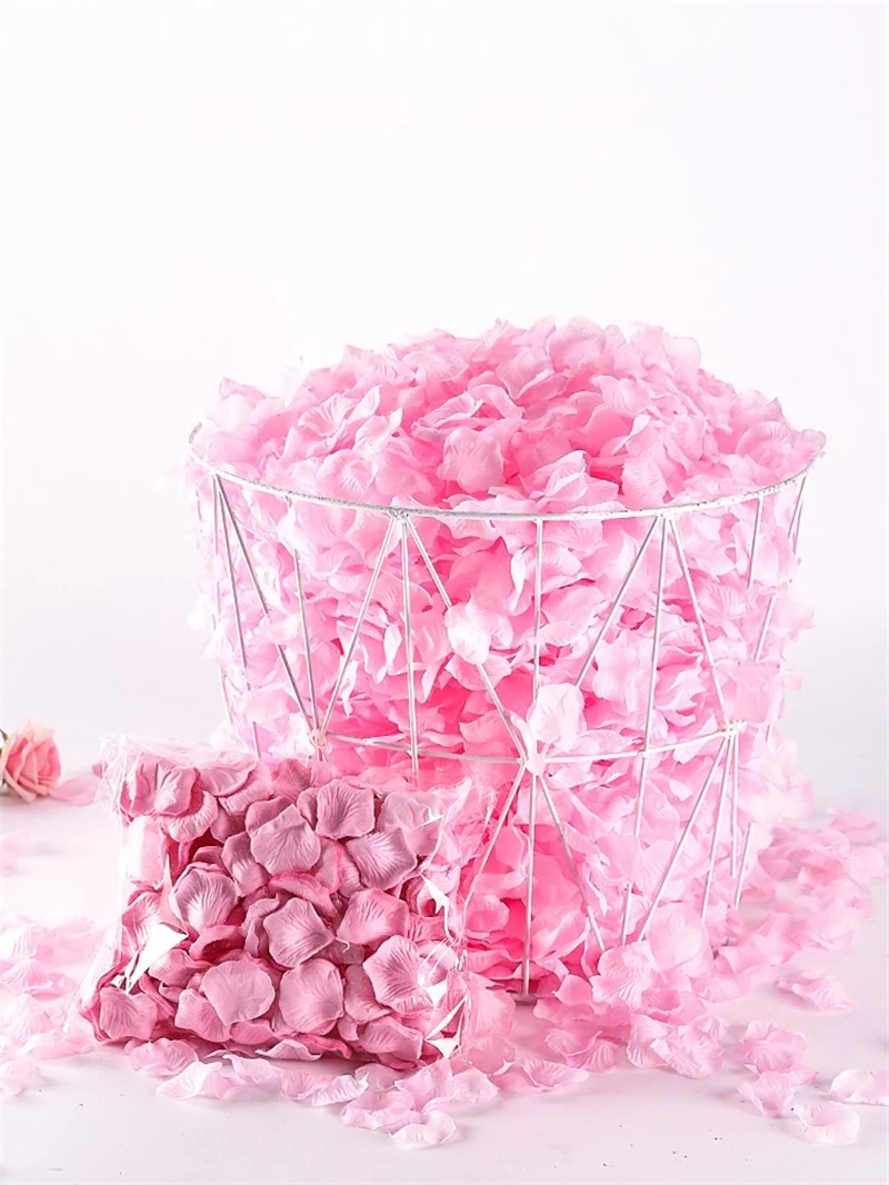 Black Artificial Rose Petals For Wedding Party Flower Favors Decoration Roses Supplies 500pcs Silk Petals Rosas Para Casamento