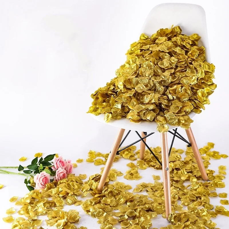 Black Artificial Rose Petals For Wedding Party Flower Favors Decoration Roses Supplies 500pcs Silk Petals Rosas Para Casamento