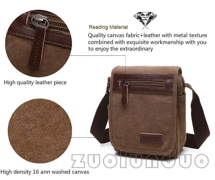 Brand Designer Handbags High Quality Messenger Bag Large Capacity Unisex Shoulder Bag Canvas Small Square Bag Student School Bag
