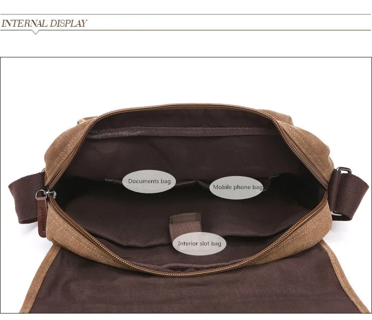 Brand Designer Handbags High Quality Messenger Bag Large Capacity Unisex Shoulder Bag Canvas Small Square Bag Student School Bag