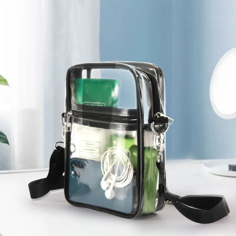 Transparent Waist Funny Pack Clear Sling Belt Bag PVC Portable Travel Hip Bum Small Purse Crossbody Shoulder Chest Phone Pouch