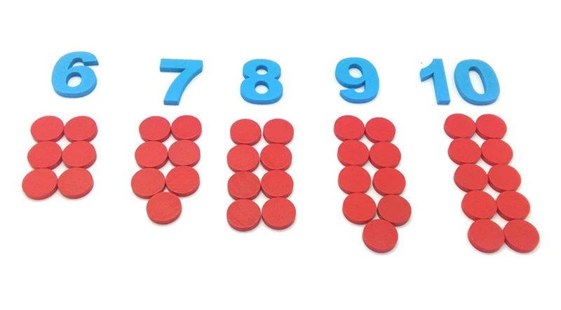 Kids Wooden Montessori Cognitive Cards Number Counting Math Game Educational Toys For Kids Early Childhood Preschool Training