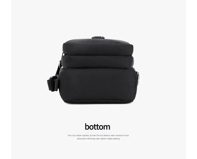 JANGEAR Men Shoulder Bag Casual Messenger Bags Waterproof Man Purse Zipper Crossbody Can Wear A Belt Multi-purpose Mini Belt Bag