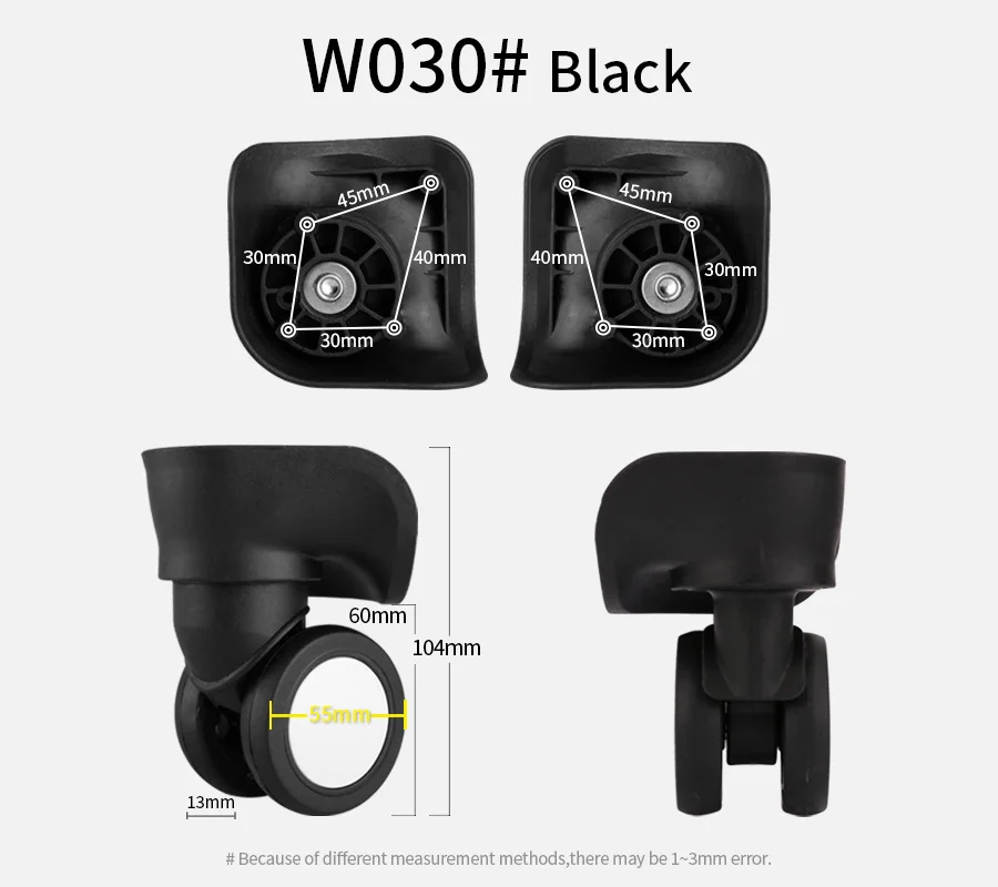 Suitcase Luggage Case Casters Replacement Trolley Case Wheel Mute Universal Wheel Suitcase Caster Accessories Suitcase Caster