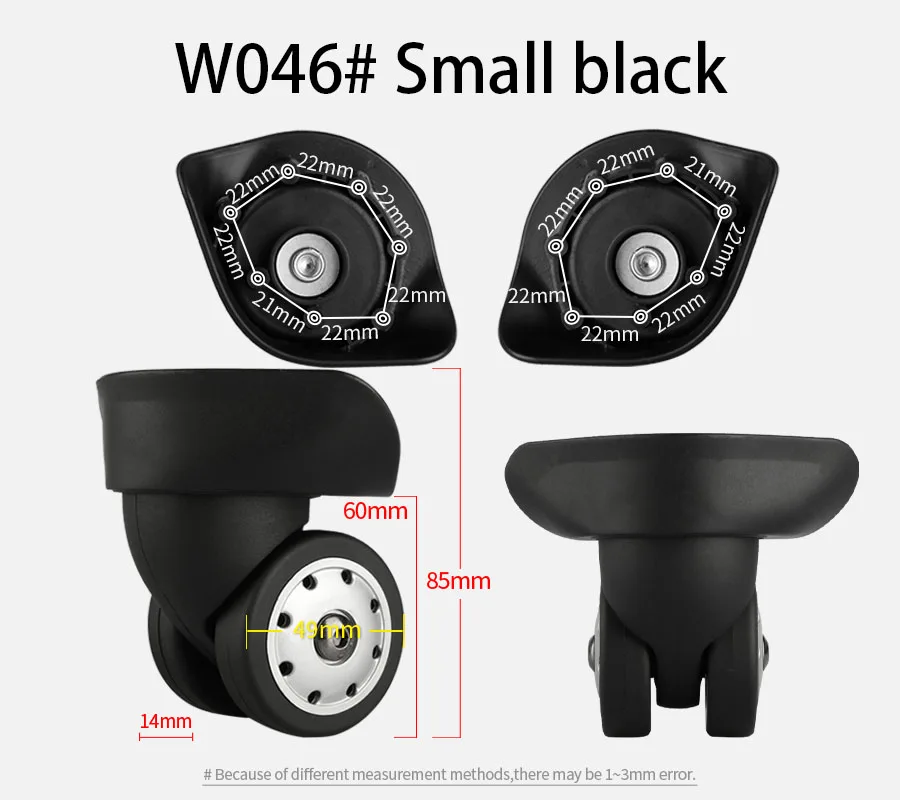 Suitcase Luggage Case Casters Replacement Trolley Case Wheel Mute Universal Wheel Suitcase Caster Accessories Suitcase Caster