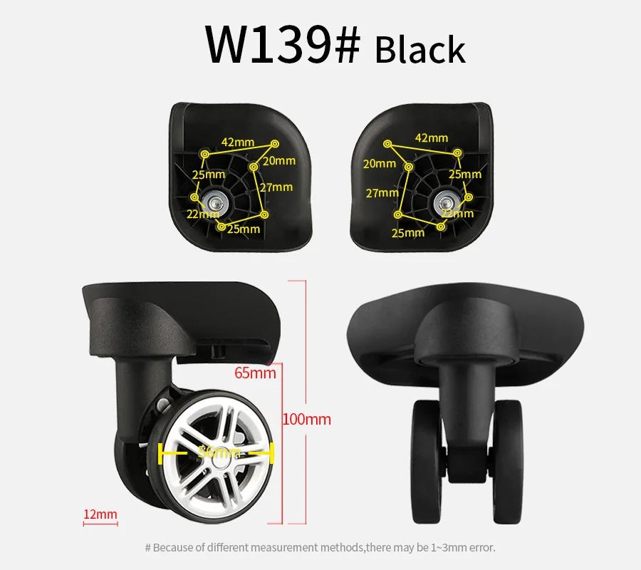 Suitcase Luggage Case Casters Replacement Trolley Case Wheel Mute Universal Wheel Suitcase Caster Accessories Suitcase Caster
