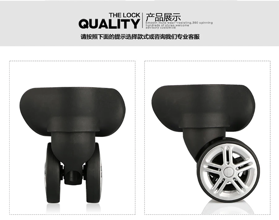 Suitcase Luggage Case Casters Replacement Trolley Case Wheel Mute Universal Wheel Suitcase Caster Accessories Suitcase Caster