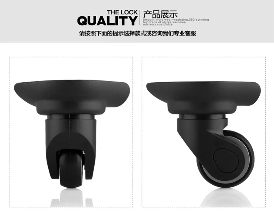 Suitcase Luggage Case Casters Replacement Trolley Case Wheel Mute Universal Wheel Suitcase Caster Accessories Suitcase Caster