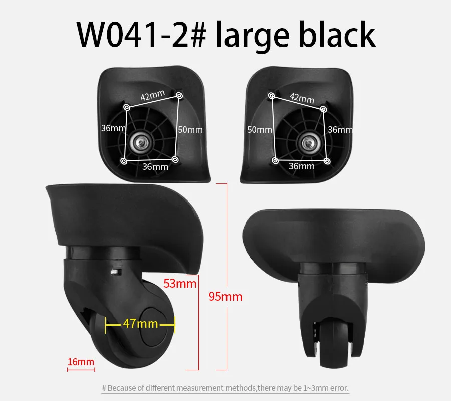 Suitcase Luggage Case Casters Replacement Trolley Case Wheel Mute Universal Wheel Suitcase Caster Accessories Suitcase Caster