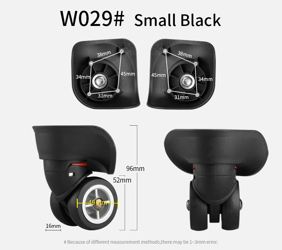 Suitcase Luggage Case Casters Replacement Trolley Case Wheel Mute Universal Wheel Suitcase Caster Accessories Suitcase Caster