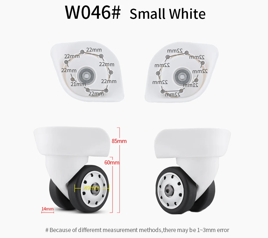 Suitcase Luggage Case Casters Replacement Trolley Case Wheel Mute Universal Wheel Suitcase Caster Accessories Suitcase Caster