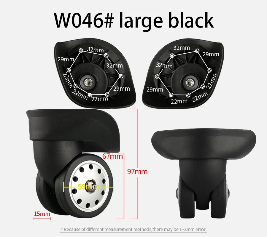 Suitcase Luggage Case Casters Replacement Trolley Case Wheel Mute Universal Wheel Suitcase Caster Accessories Suitcase Caster