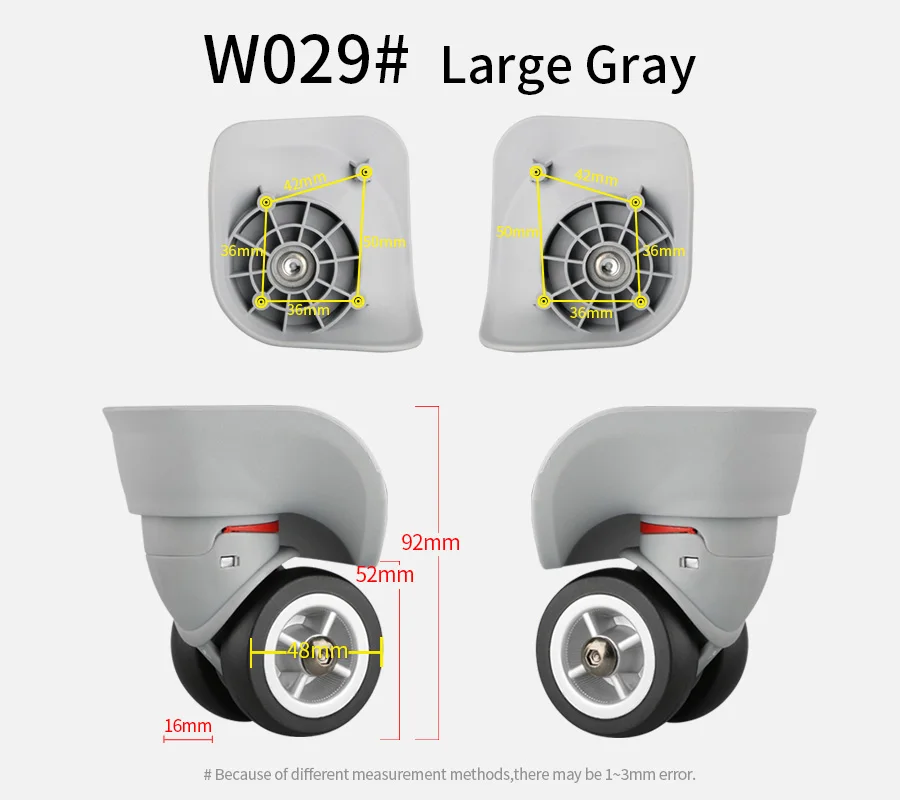 Suitcase Luggage Case Casters Replacement Trolley Case Wheel Mute Universal Wheel Suitcase Caster Accessories Suitcase Caster