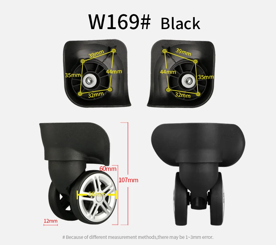 Suitcase Luggage Case Casters Replacement Trolley Case Wheel Mute Universal Wheel Suitcase Caster Accessories Suitcase Caster
