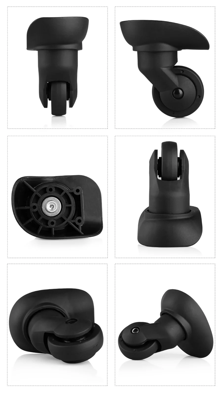 Suitcase Luggage Case Casters Replacement Trolley Case Wheel Mute Universal Wheel Suitcase Caster Accessories Suitcase Caster