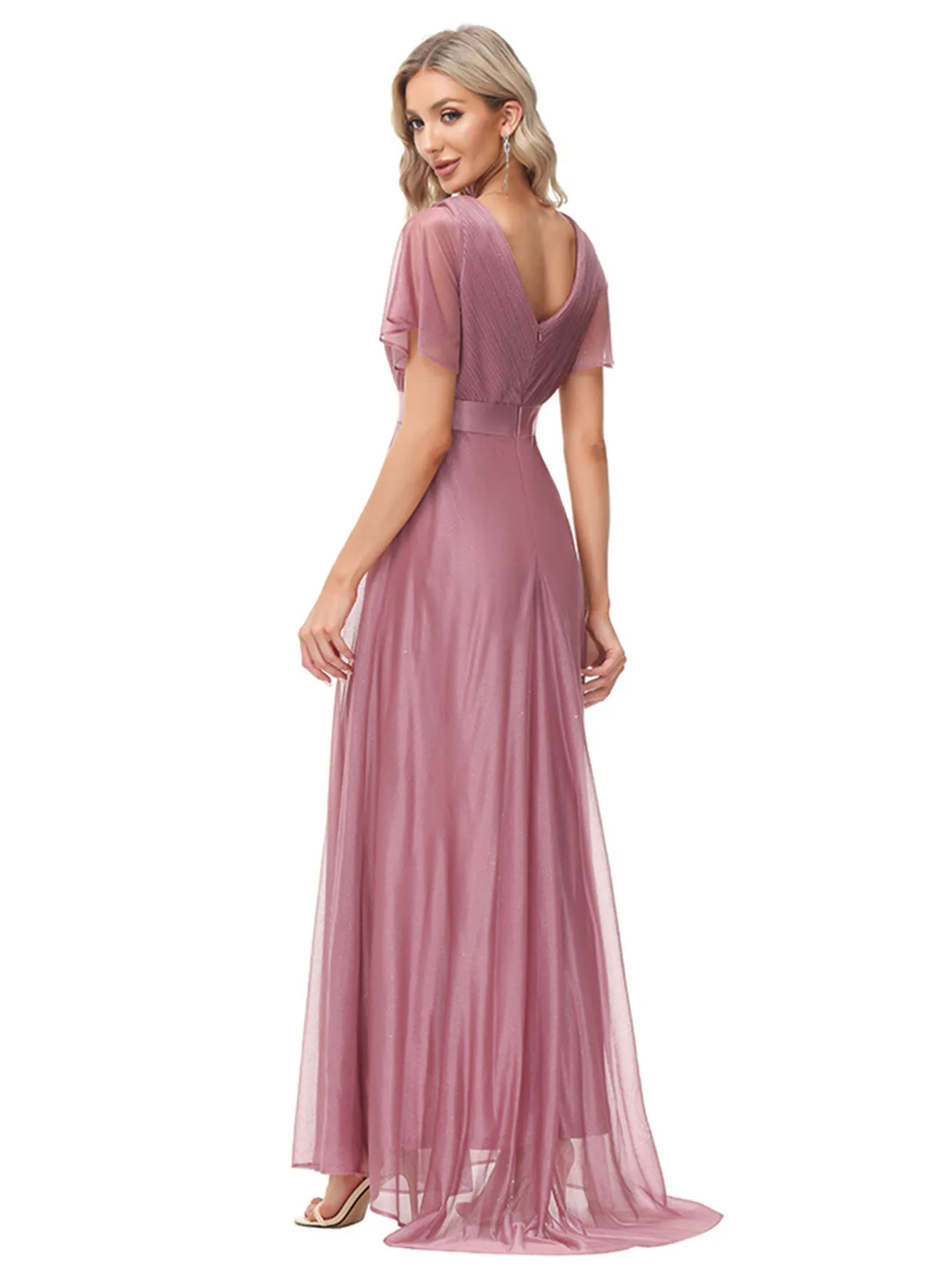 Sexy Pink Chiffon Tulle Maxi Summer Dress Women Casual Vintage Long Bridesmaid Prom Dresses Club Bodycon Party Dress Vestidos HL