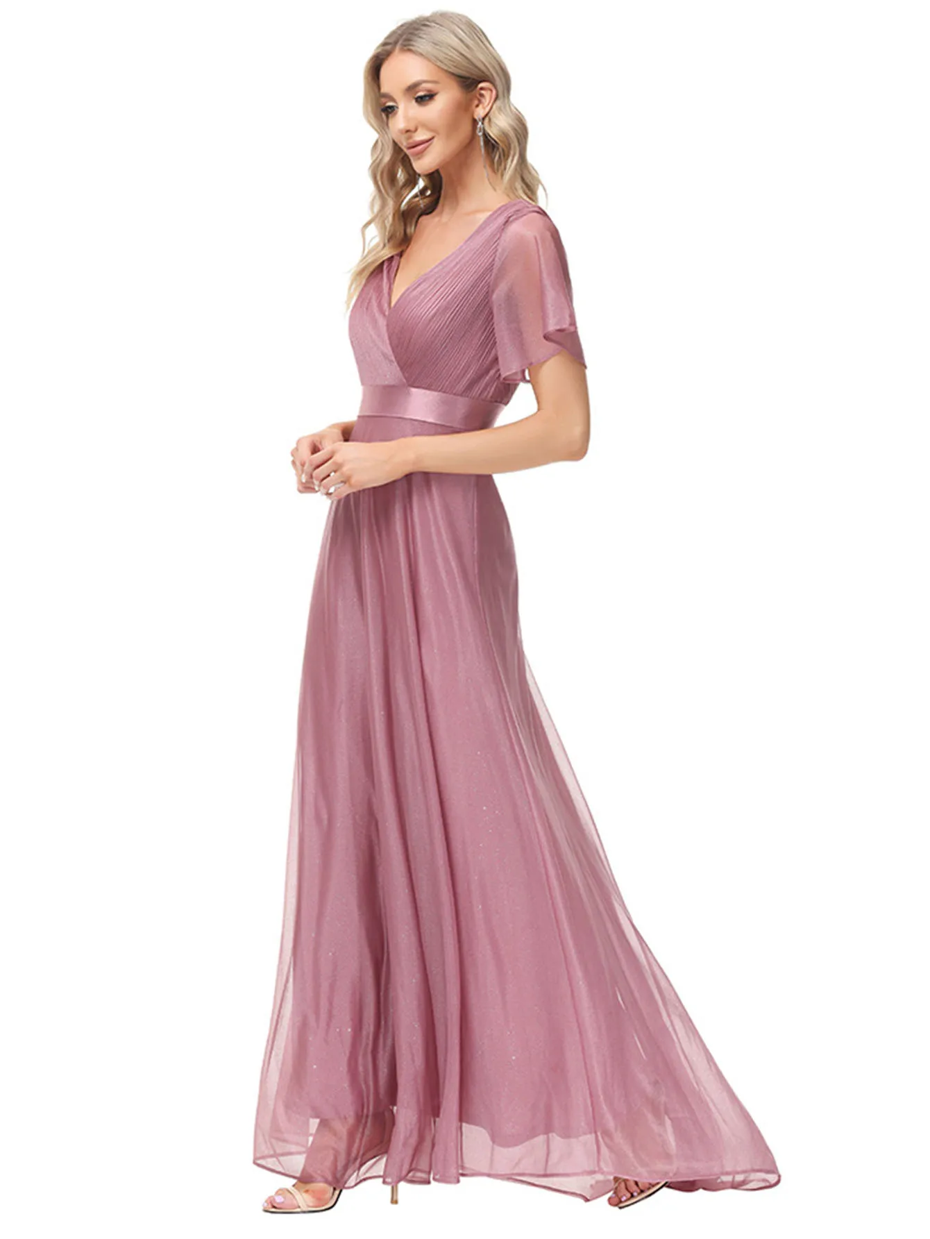 Sexy Pink Chiffon Tulle Maxi Summer Dress Women Casual Vintage Long Bridesmaid Prom Dresses Club Bodycon Party Dress Vestidos HL