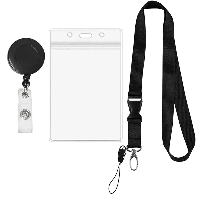 Name Card Holder Keychain Nurse Accessories Badges Set Lanyard ID Card Holder Neck Straps Nurse Business Card Holde Key Holder