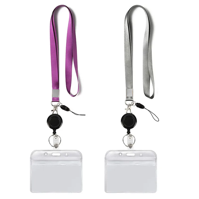 Name Card Holder Keychain Nurse Accessories Badges Set Lanyard ID Card Holder Neck Straps Nurse Business Card Holde Key Holder
