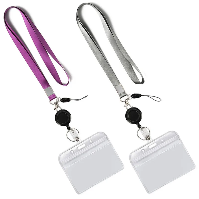 Name Card Holder Keychain Nurse Accessories Badges Set Lanyard ID Card Holder Neck Straps Nurse Business Card Holde Key Holder