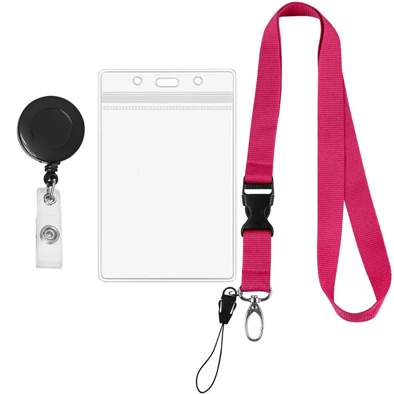 Name Card Holder Keychain Nurse Accessories Badges Set Lanyard ID Card Holder Neck Straps Nurse Business Card Holde Key Holder