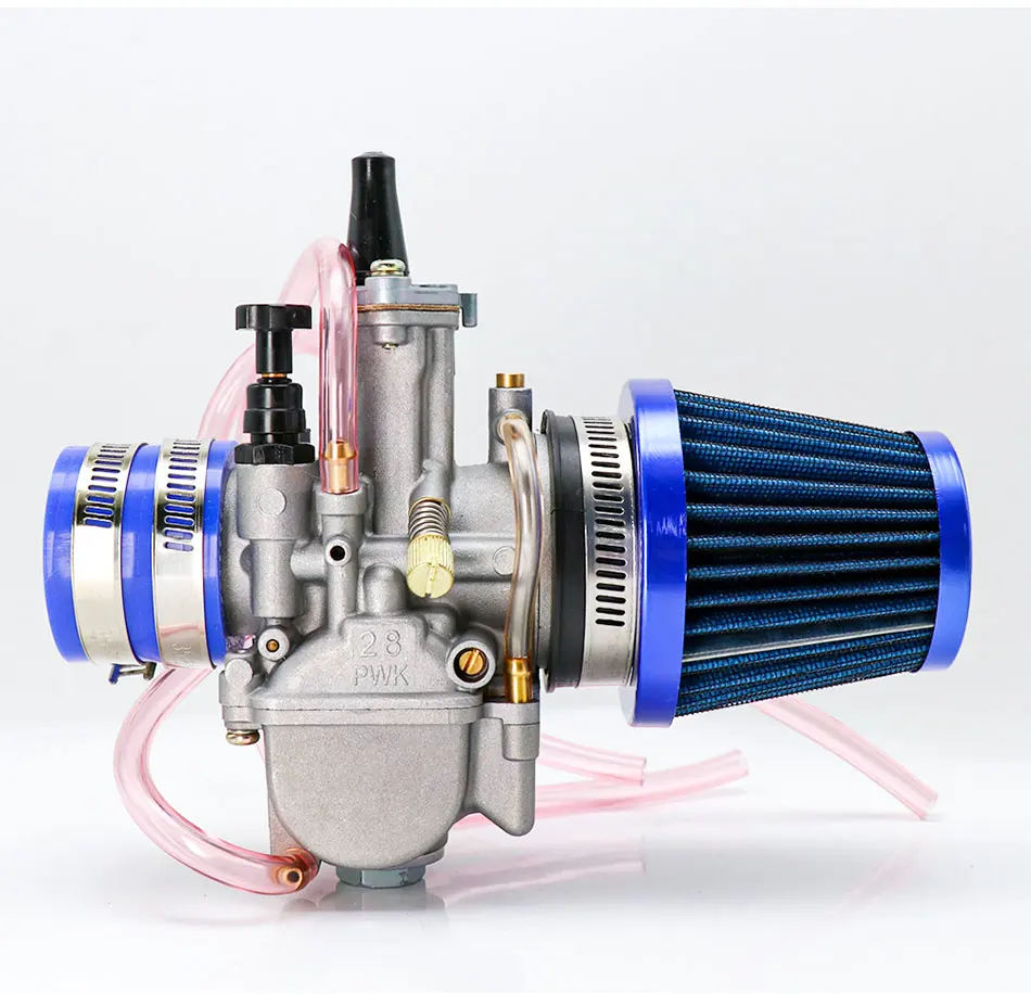 Alconstar- 21 24 26 28 30 32 34mm Keihin PWK Carburetor with Air Filter 2/4T Carb Fit Motorcycle Motocross Dit Pit Bike Moped CB