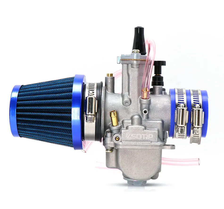 Alconstar- 21 24 26 28 30 32 34mm Keihin PWK Carburetor with Air Filter 2/4T Carb Fit Motorcycle Motocross Dit Pit Bike Moped CB