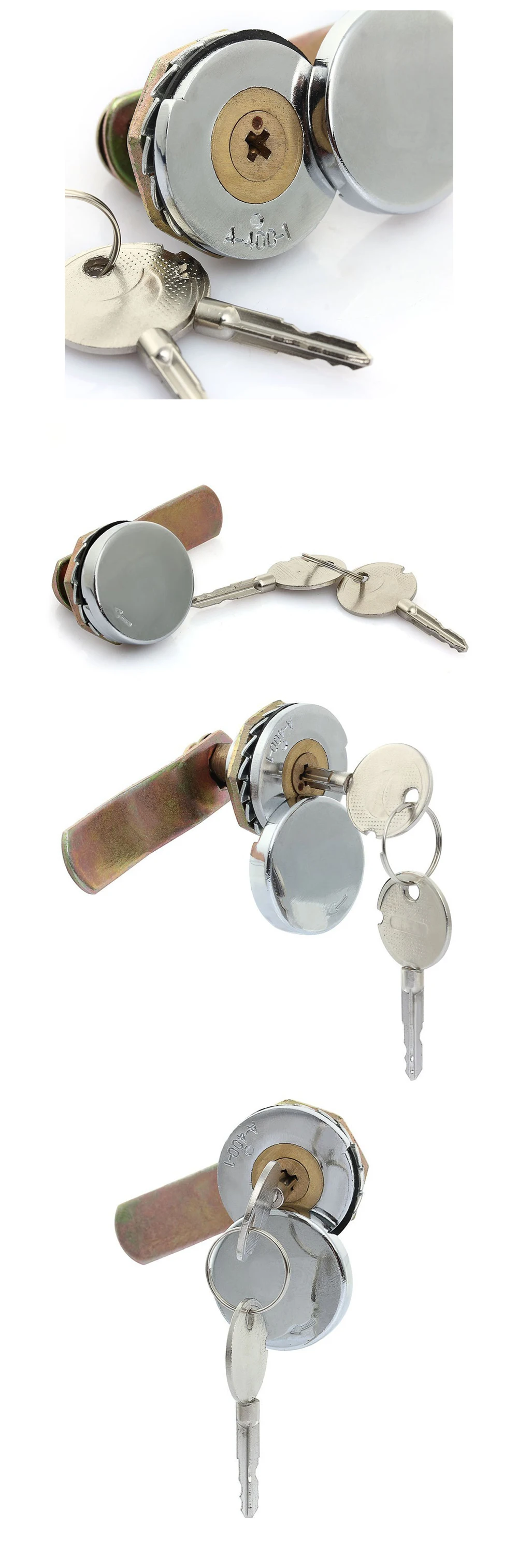 High-quality Door Lock Useful Steady Cam Lock Padlock for Security Door Cabinet Mailbox Drawer Cupboard Camlock 16mm + 2 Keys