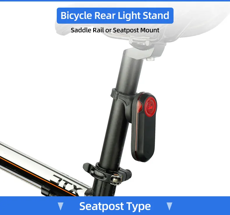 Bicycle Seat Post Rear Light Bracket for Garmin Varia Radar Rearview RTL510 515 500 Magene L508 Bryton R300L Lamp Stand