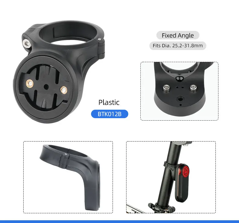 Bicycle Seat Post Rear Light Bracket for Garmin Varia Radar Rearview RTL510 515 500 Magene L508 Bryton R300L Lamp Stand