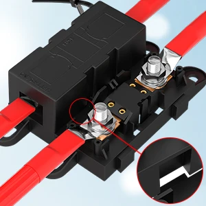 DaierTek MEGA Fuse Block ANL Bolt-on Blade Fuse Holder Flat Type Fuse For Car Boat 80A 100A 125A 150A 175A 200A 250A 300A