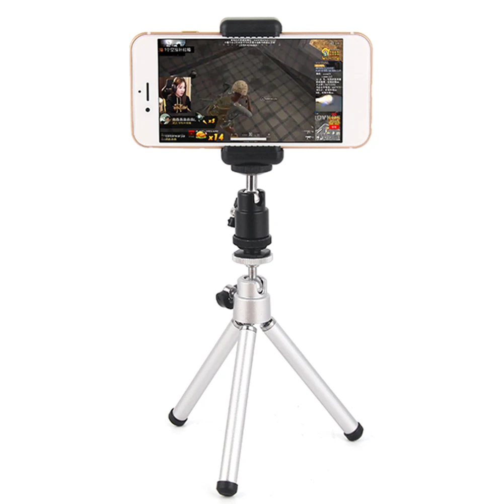 Universal Moblie Phone Clip Bracket Holder Mount 1/4 Screw Hot Shoe Phone Clip Tripod Monopod Stand for iPhone Samsung Xiaomi